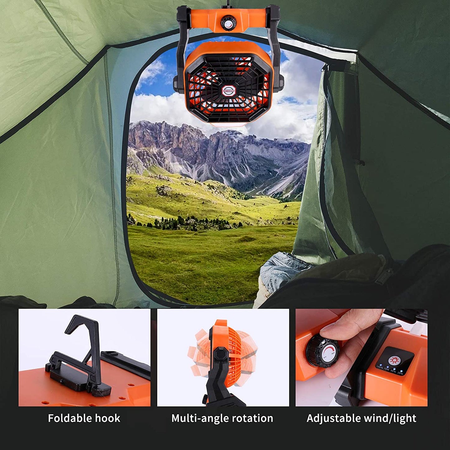 Cool Breezy™ - Portable Camping Fan
